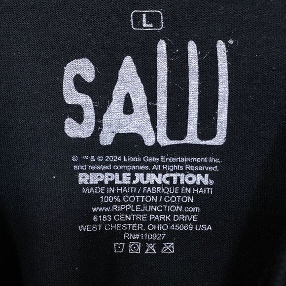 Saw Billy the Puppet Live Or Die Horror Movie T-Shirt Large - Picture 4 of 4